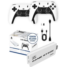 4K Retro Game Stick Console 40000 Games 128GB HDMI Wireless Controllers TV