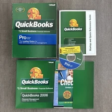 Intuit Quickbooks Pro 2006 Small Business Windows Financial Software CD /Reg Key