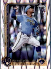 2025 Topps Chrome #201 Carlos Rodriguez RayWave Refractors