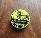 Swartchild & Co Vintage Watchmaker Jewelry Supply Advertising Tin Coat of Arms