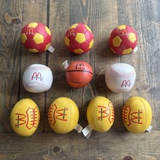 Vintage McDonald's Happy Meal Toys 1989 Sports Balls, Lot of 10