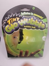 New Tiny GLO Wubble Bubble Ball Go Green Inflates in Seconds Glows in Dark