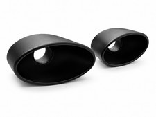 Endrohre Auspuffblenden für Mercedes SLK R171 oval schwarz 180x120mm f. 60mm Endrohre Auspuffblenden für Mercedes SLK R171 oval schwarz 180x120mm f. 60mm
