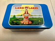 Vintage Tin Land O’ Lakes Sweet Cream Butter Advertising Tin 75th Anniversary