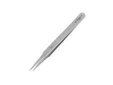 Excelta 2-S Tweezers, 3-Star, Straight, Tapered Fine Point, SS, 4.75' OAL