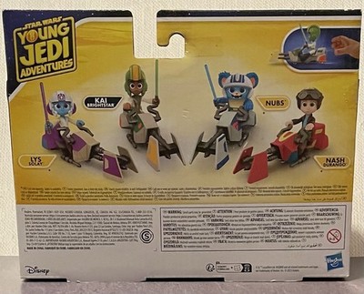 All 4 Star Wars Young Jedi Adventures - Lys Solay, Nubs, Nash Durango & Kai Bri