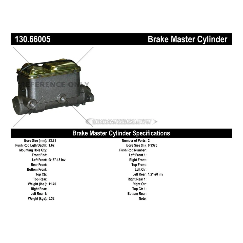 For Chevy Pickup P30 & GMC C35 P35 C3500 Centric Brake Master Cylinder - Image 3 of 4