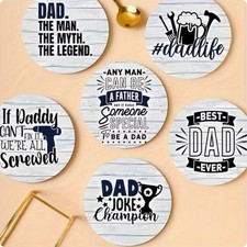 Dad Coaster Gift Ready Funny Gift Drink Coaster Six Choices of  Design