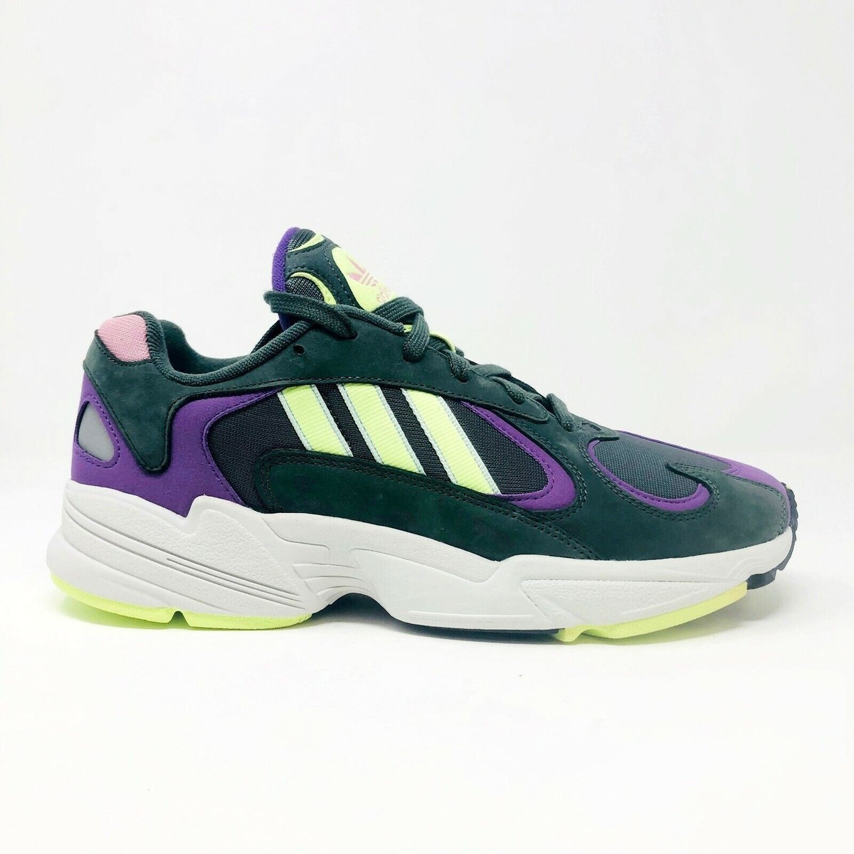 Adidas Yung 1 Legend Ivy Hi Res Yellow Active Purple Mens