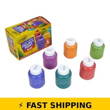 Crayola Washable Kids Paint Set 6ct - Vibrant Colors for Spring Crafts