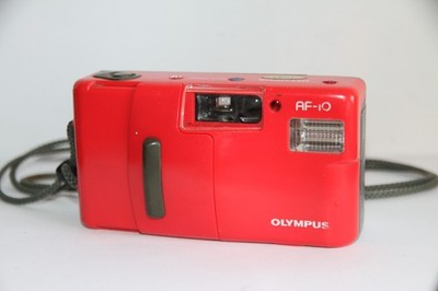 Getestete Olympus AF-10 ''rot'' analoge Kompaktkamera 35 mm. Kostenlose Garantie.