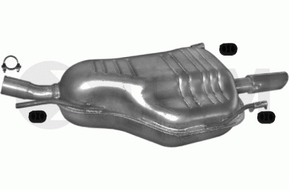 Silencieux arriere pour Opel Astra G 1.6 ideal trajet quotidien et long voyage en berline