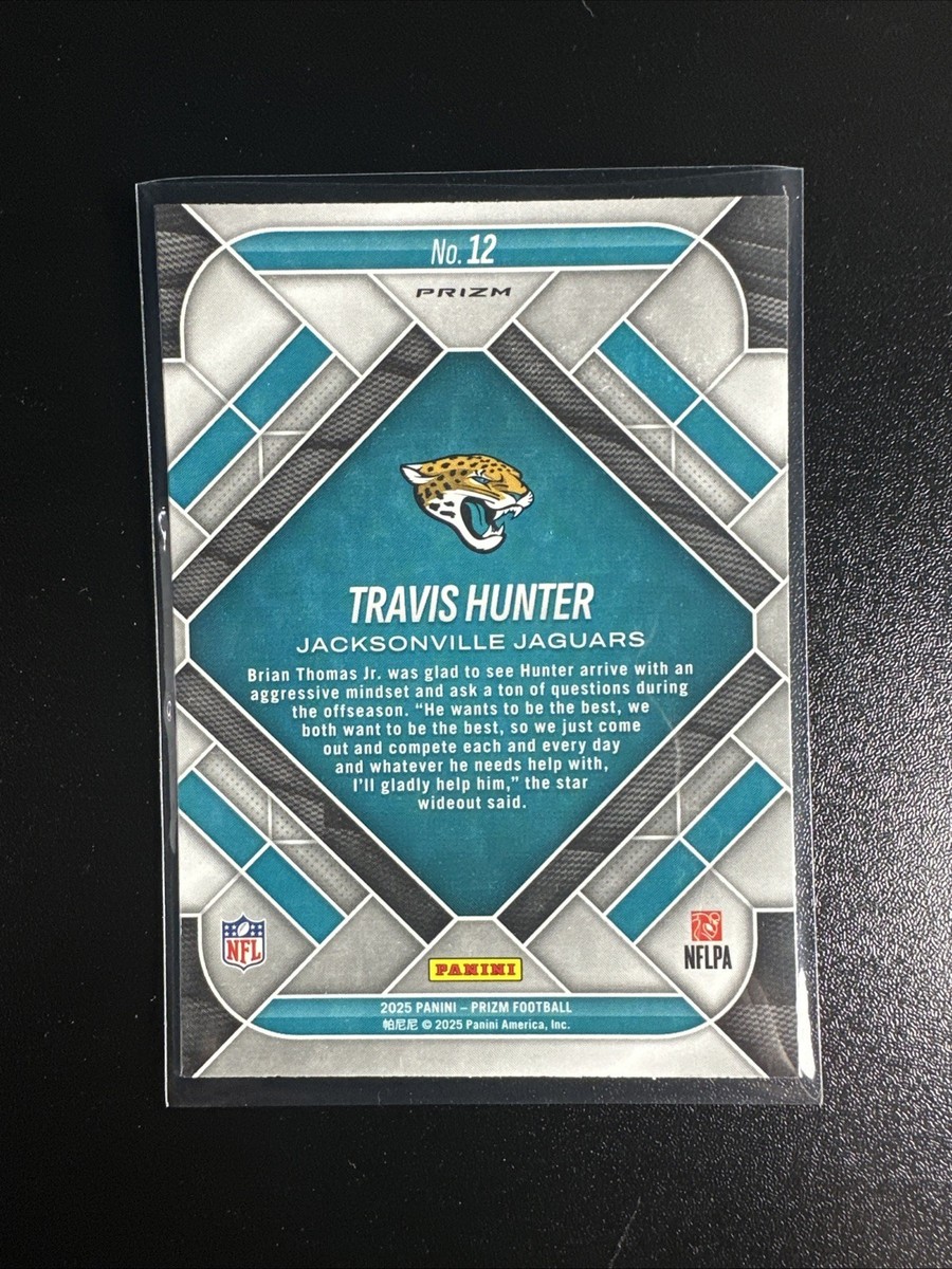 2025 Panini Prizm - Emergent Travis Hunter #12 Green Prizm (RC) | eBay