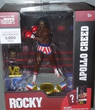 APOLLO CREED 6" McFarlane Rocky Movie Maniacs Figure VERY DMG PKG READ SEE PICS