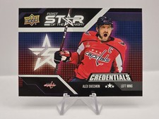 2022-23 Upper Deck Credentials #1S-9 Alex Ovechkin Star of the Night: First Star