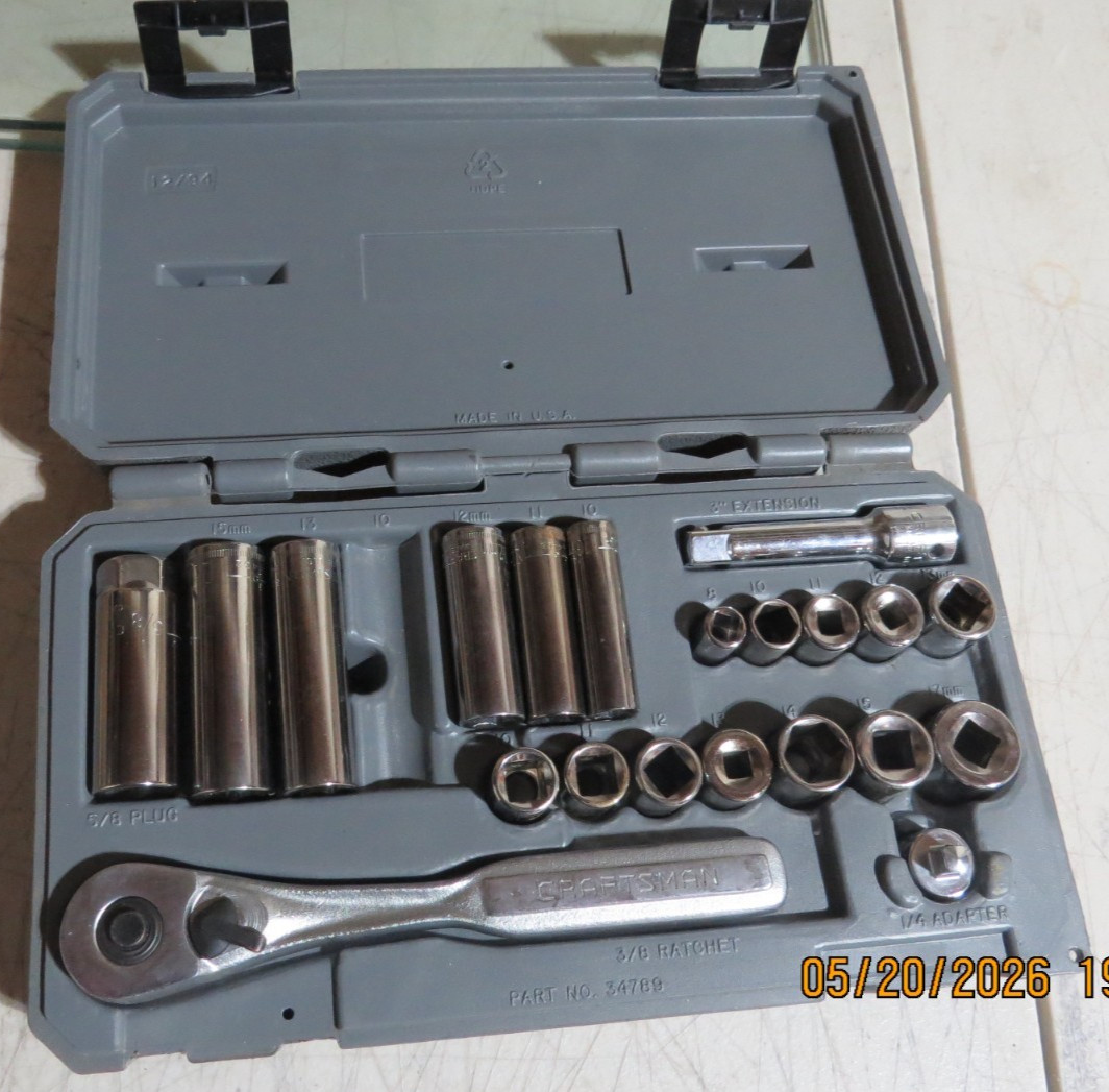 NICE SET of CRAFTSMAN METRIC 1/4
