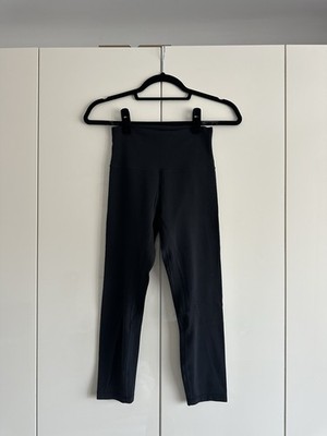 Lululemon Align Crop Mit hohem Bund 58cm In Schwarz Gr. 4