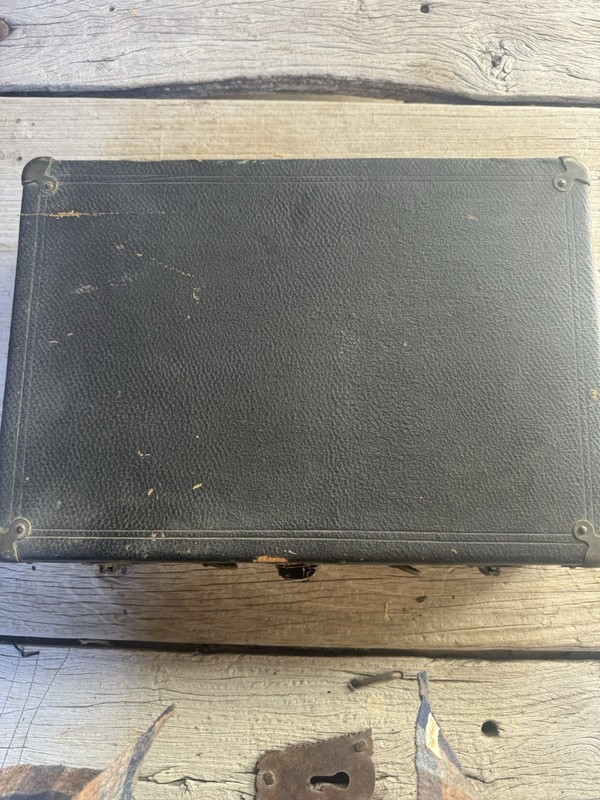 White Cross electric vibrator in case w book