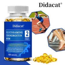 Glucosamine,Chondroitin,MSM Capsules,Supports Joint Health,Flexibility & Comfort