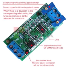 Voltage to Current Signal Conversion Module 0-2.5V/3.3V/0-10V/0-24V to 4~20mA