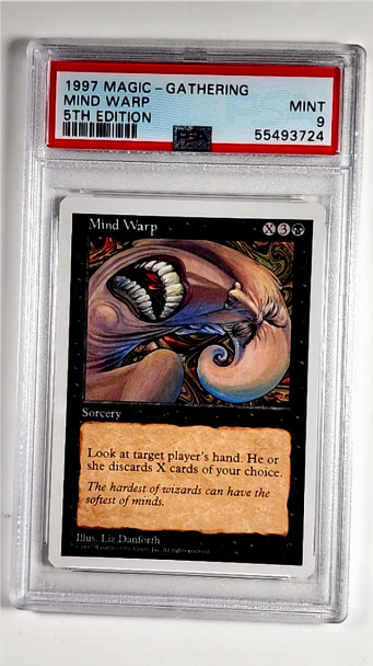1997 MTG Magic the Gathering 5th Fifth Edition Mind Warp PSA 9 POP 1 None Higher