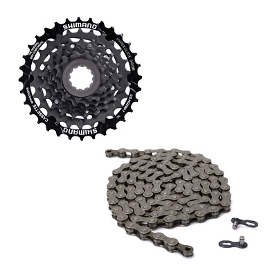 Shimano Steckkranz 7-fach CS-HG200-7 12-32 Zähne inkl. Kette 116 Glieder