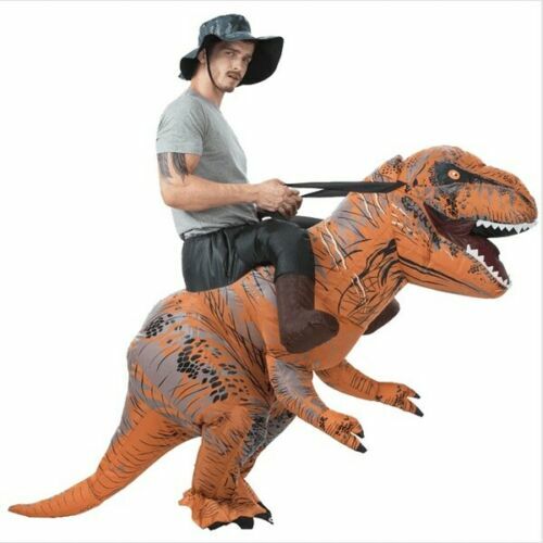 Inflatable Dinosaur Dino Adult or Kids Costume Funny Cosplay Blow up Mascot Suit