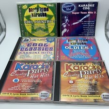 Cool Classics Karaoke Hits Vintage 60's 2 Country Aguilera Pop CD Lot of 9 CDG
