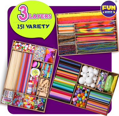 3 Layers Jumbo Arts and Crafts Supplies Warehouse, Biggest Chest