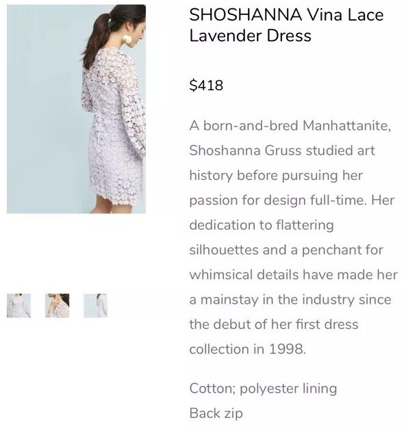 white lace cotton dress Parker Dress main image 1