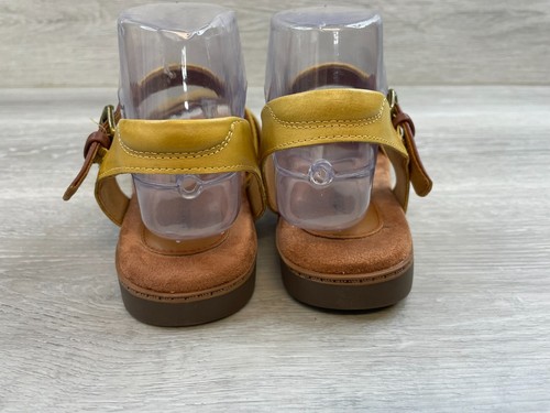 Cobb Hill Zion 2 Piece CJ0966 Women's US 8.5 Yellow Leather Slingback Sandal - Picture 4 of 11