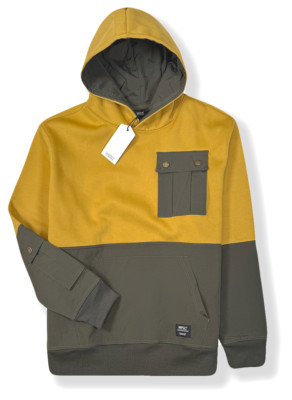 WeSC 90's Mike Utility Color Block Nylon Mix Hoodie - NWT Mens Medium  #45736-M3