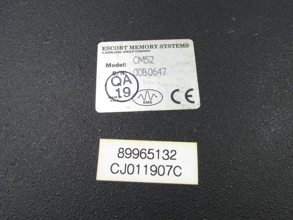 DATALOGIC  ESCORT MEMORY SYSTEMS CM52 INTERFACE MODULE MOD BUS PLUS 24VDC 350MA - Image 4 of 4