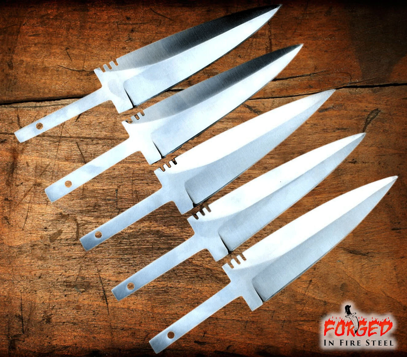 LOT OF 5PCS CUSTOM HANDMADE SGIAN DUBH BLANK BLADES JAPANESE STEEL KNIFE MAKING