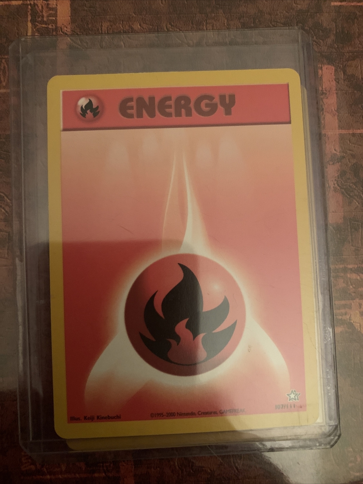 Fire Energy - 107/111 - Common 1st Edition Near Mint Neo Genesis Pokemon 3DY