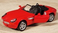 Bmw Z8 , Modellauto Von Welly , Top , Rot , Ca.: 1 : 43