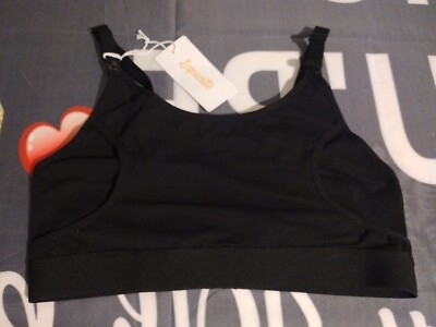 Lupantte Hands Free Pumping Bras BLACK Color / Size Large/ New With Tags!