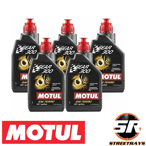Motul 1L Transmission Diff GEAR 300 75W90 Full Synthetic Ester Oil 105777 Qty 5