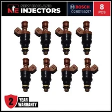 Reman Bosch 0280155217 Fuel Injector Set (8) For 1992-1995 Mercedes 4.2L 5.0L