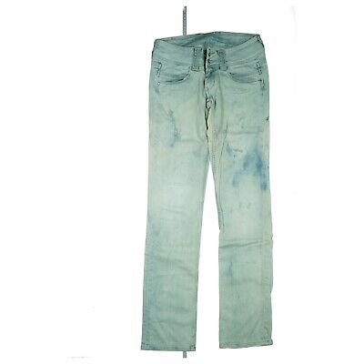 Pepe Jeans Venus Straight Stretch Trousers Used Look Crina W27 L34 Acid  Blue New | eBay