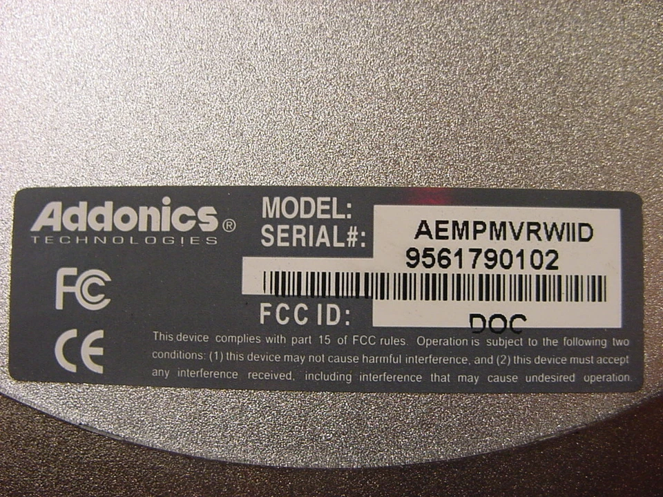 Addonics Technologies Mobile II DVD+/-R/RW/DL - EXTERNAL DVD MODEL AEMPMVRWIID - Image 4 of 4