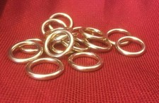 3/4" I.D. x 4mm Thick Solid Brass O Rings for Belts Tack SCA Medieval Ren Faire