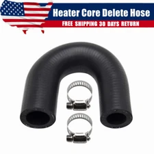 LS Heater Core Bypass Delete Hose Coolant Crossover w/ Clamps Chevy Pontiac