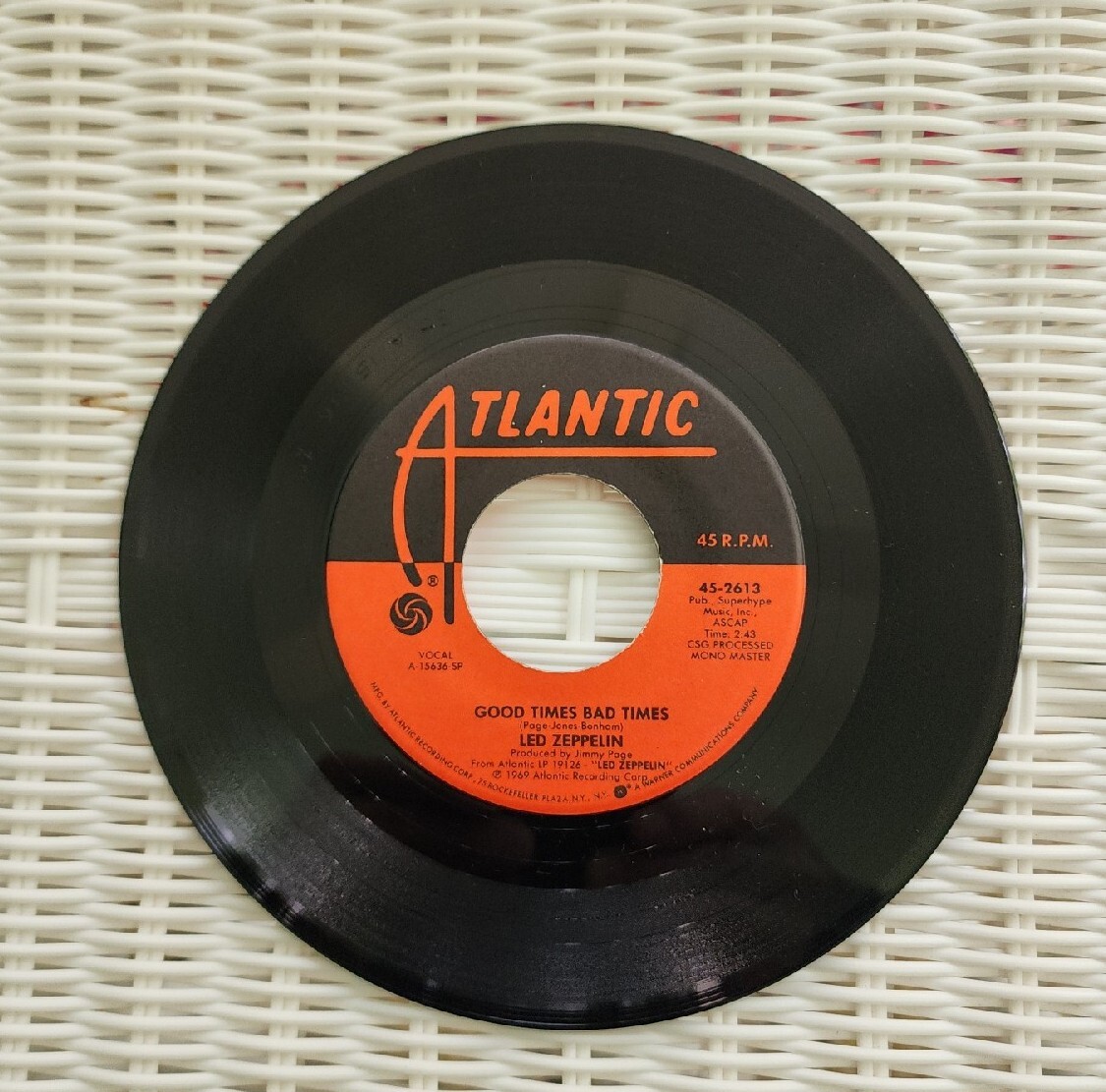 Led Zeppelin Good Times Bad Times 1969 Atlantic NM Rock | eBay