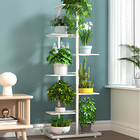 7 Tier 8 Pots Metal Plant Shelf Rack Display Stand Multiple Flower Pot Holder UK