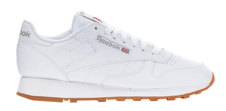 Zapato Reebok Hombre Clásico Cuero Bajo Blanco Gris Goma GY0952 Foto 2 de 4