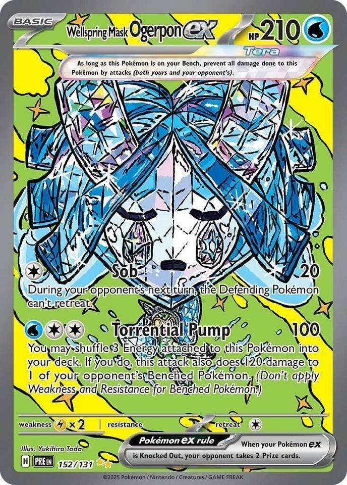 Wellspring Mask Ogerpon Ex 152/131 Prismatic Evolutions