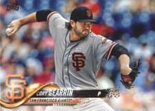 2018 Topps #613 Cory Gearrin NM-MT Giants J2M