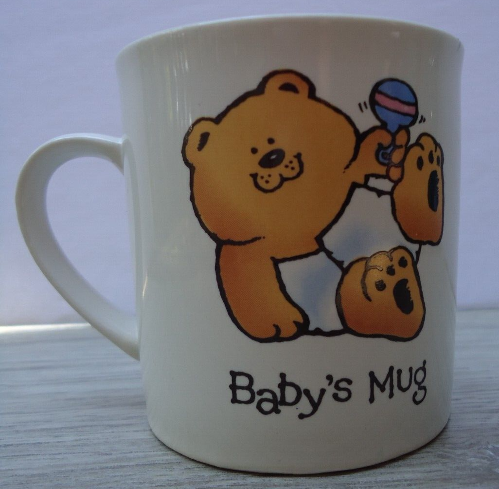 VTG Russ Berrie Family 3 Bears Baby's Mug Replacement Collectible Cup Nursery
