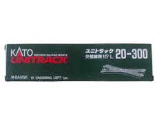 Kato 20-300 N Scale 186mm 7 5/16" Left Hand 15  Crossing UniTrack NEW